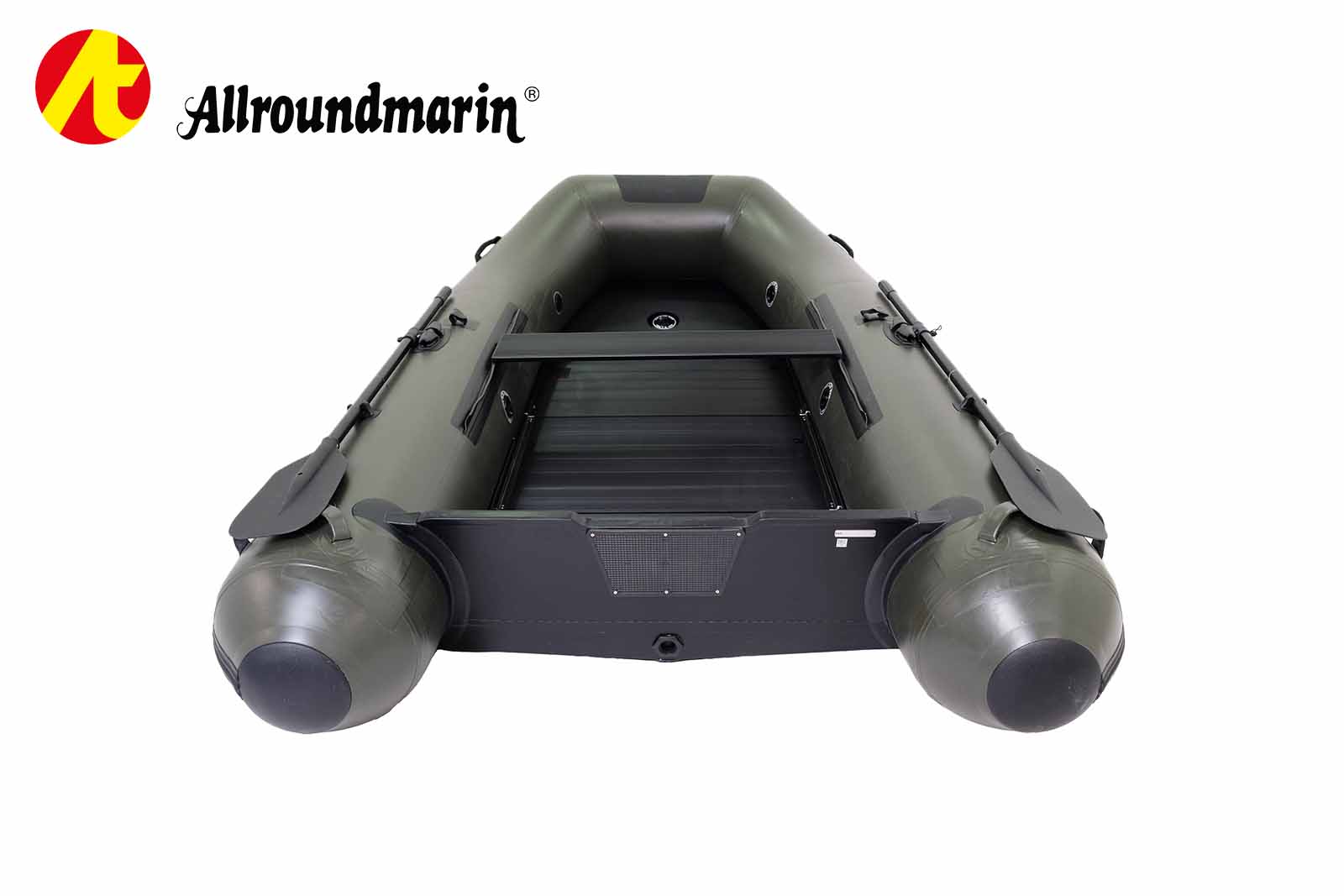 Allroundmarin Xtream Schlauchboot 305 mit Aluboden Heckansicht