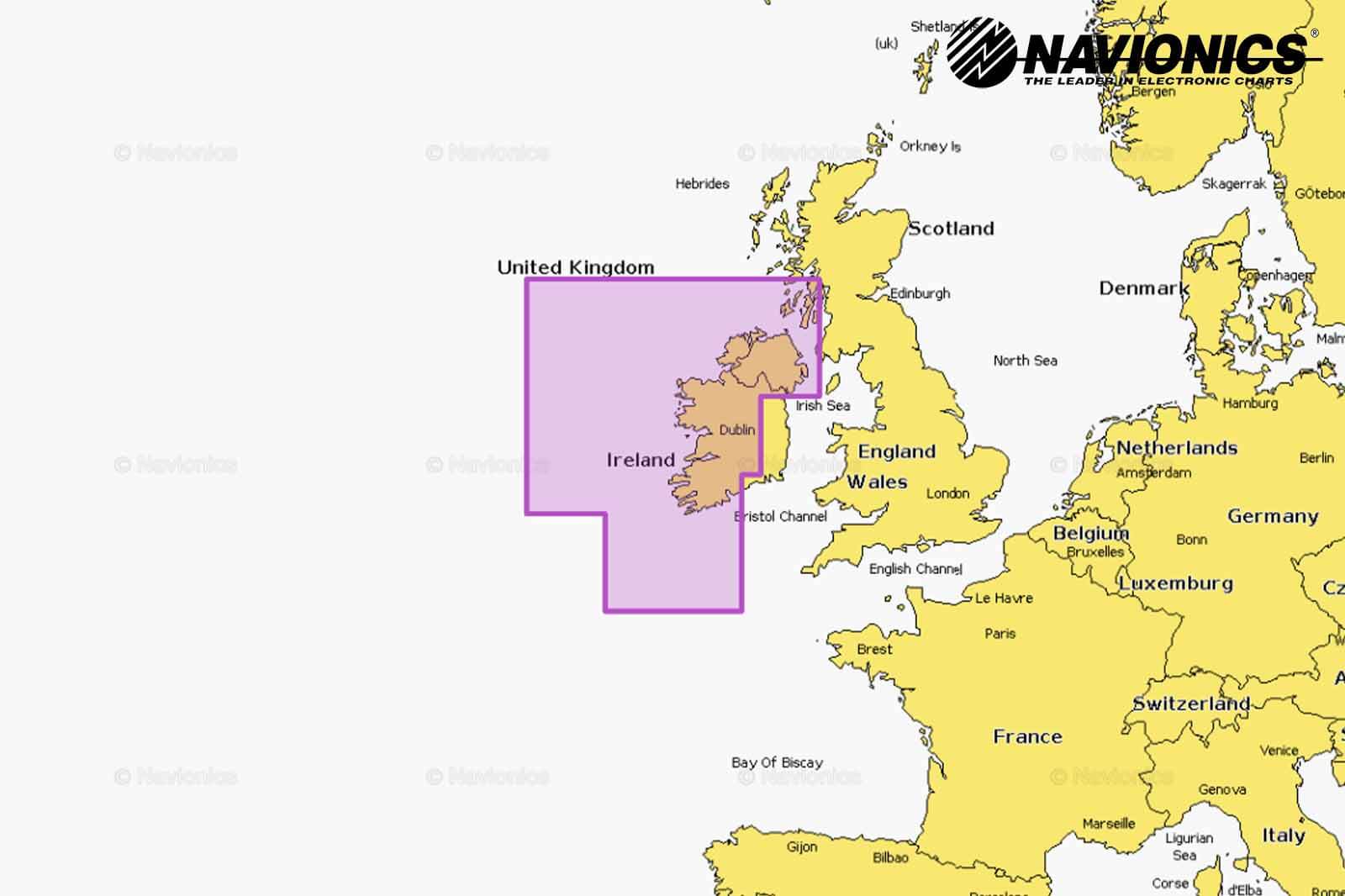 Navionics Plus Seekarte