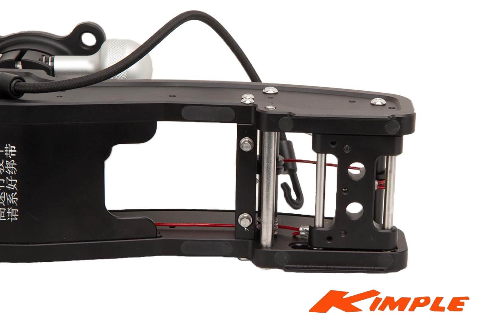Kimple Foot Controlled Electric Transducer Mount Detailansicht Halterung von unten