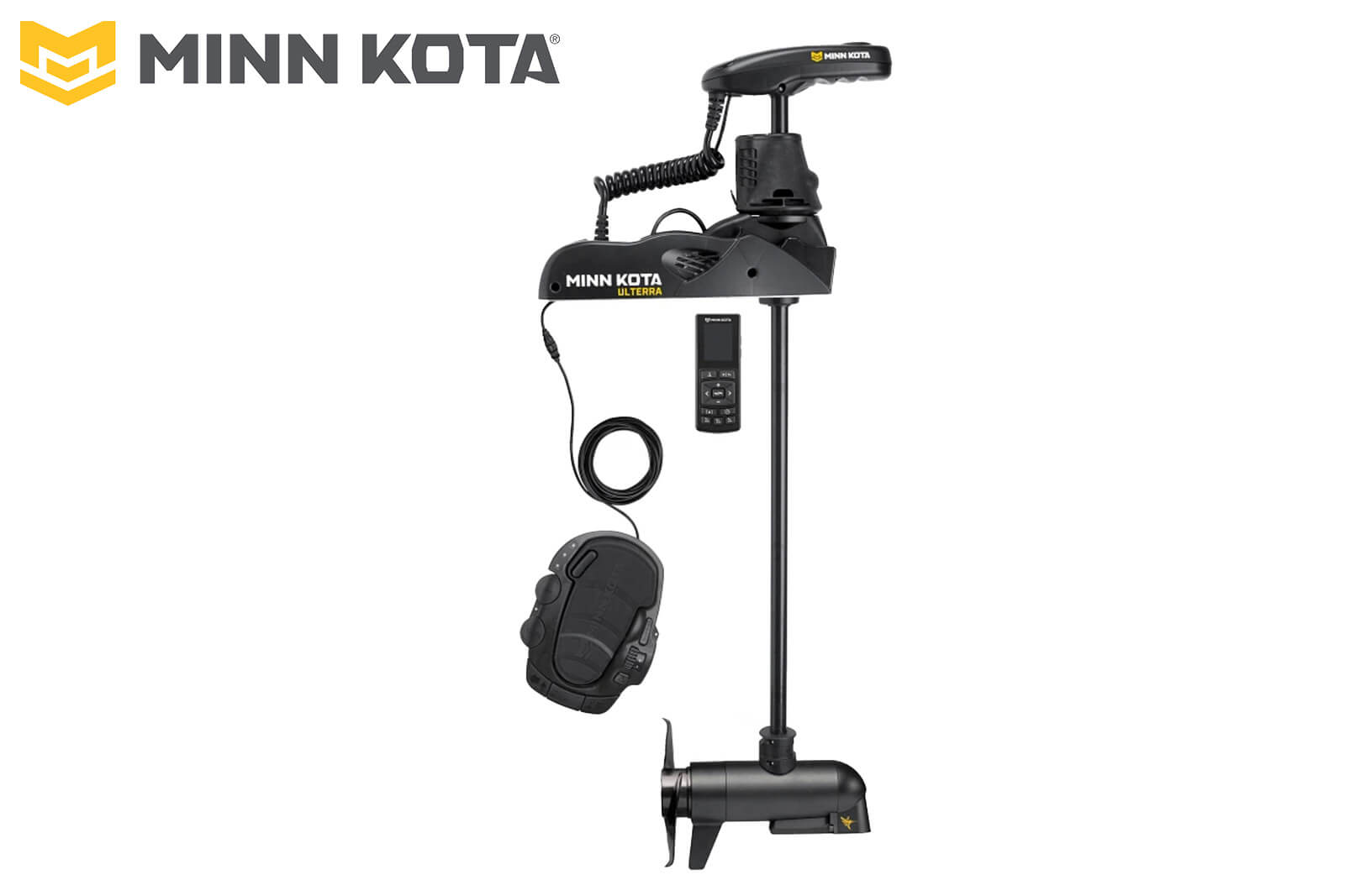 Minn Kota Ulterra Elektro-Bootsmotor mit MEGA Down Imaging Seitenansicht