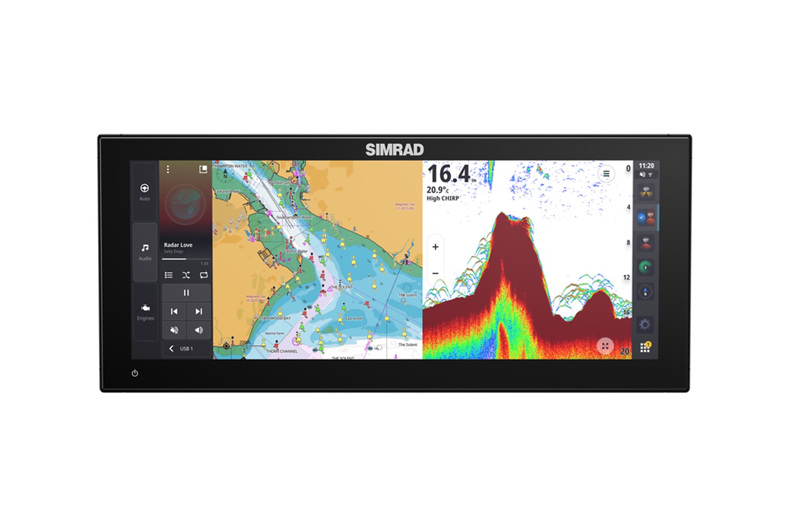 Simrad NSX 3015 Ultrawide Echolot und Kartenplotter ohne Geber