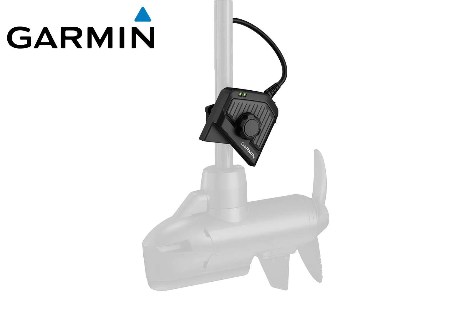 Garmin LiveScope 2 LVS42HD Geber am Motorschaft montiert