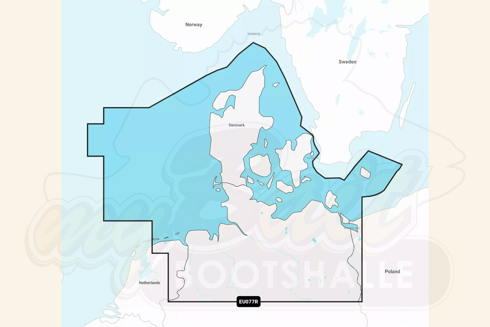 Garmin Navionics Plus: Kartenausschnitt Norddeutschland / Dänemark