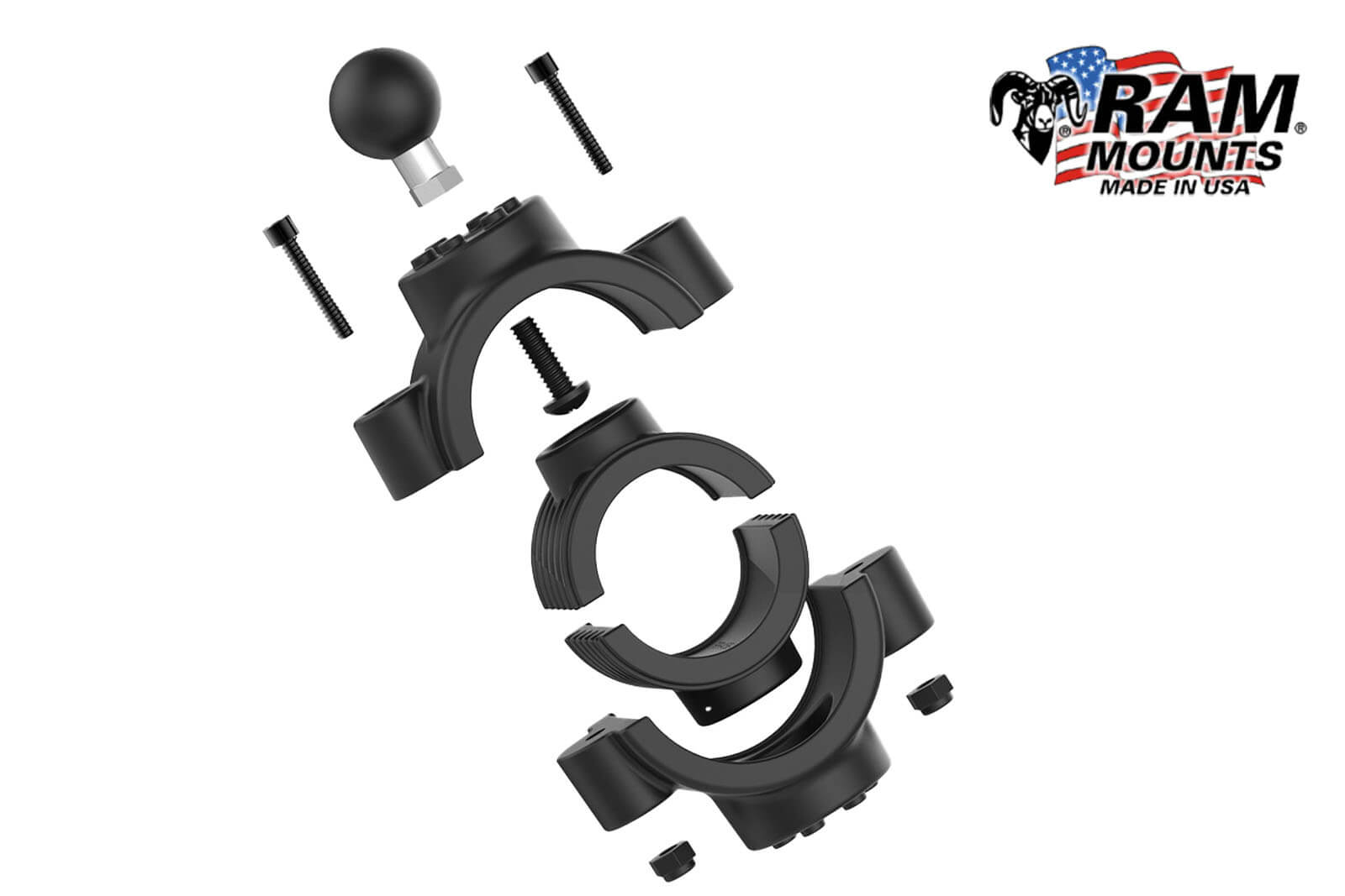 RAM Mounts Relinghalterung RAM-B-415-15-2U Montage