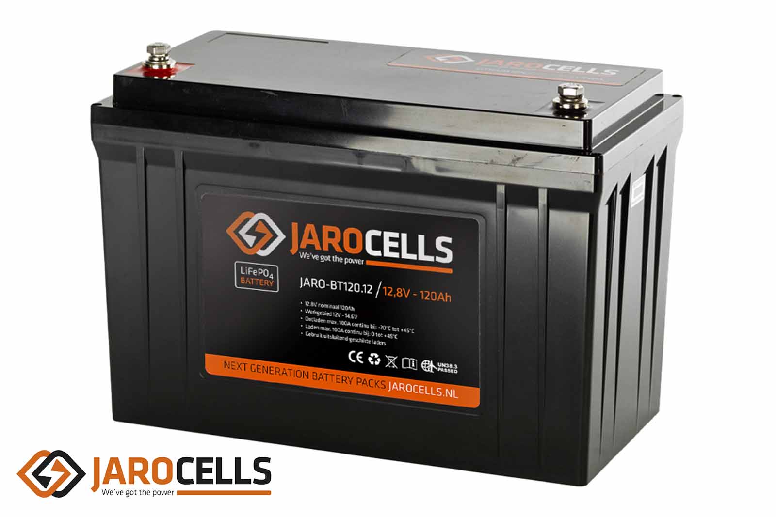 Jarocells Lithium-Ionen-Batterie mit Bluetooth-Batteriecomputer