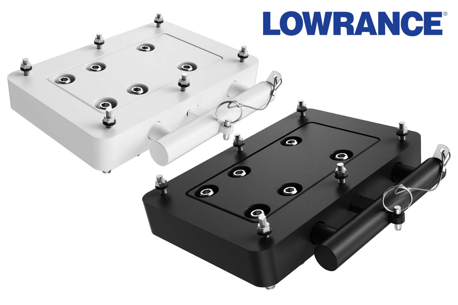 Lowrance Montageplatte Composit für RECON in Schwarz & Weiß