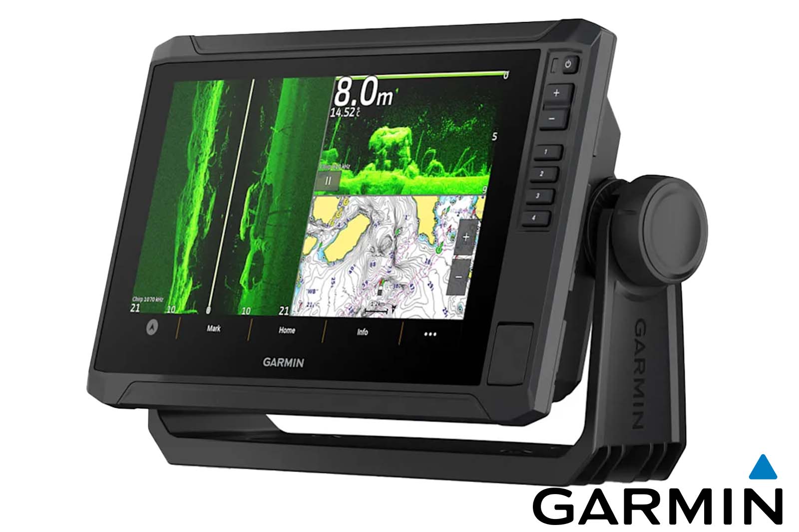 Garmin ECHOMAP UHD2 92sv Echolot Ansicht links