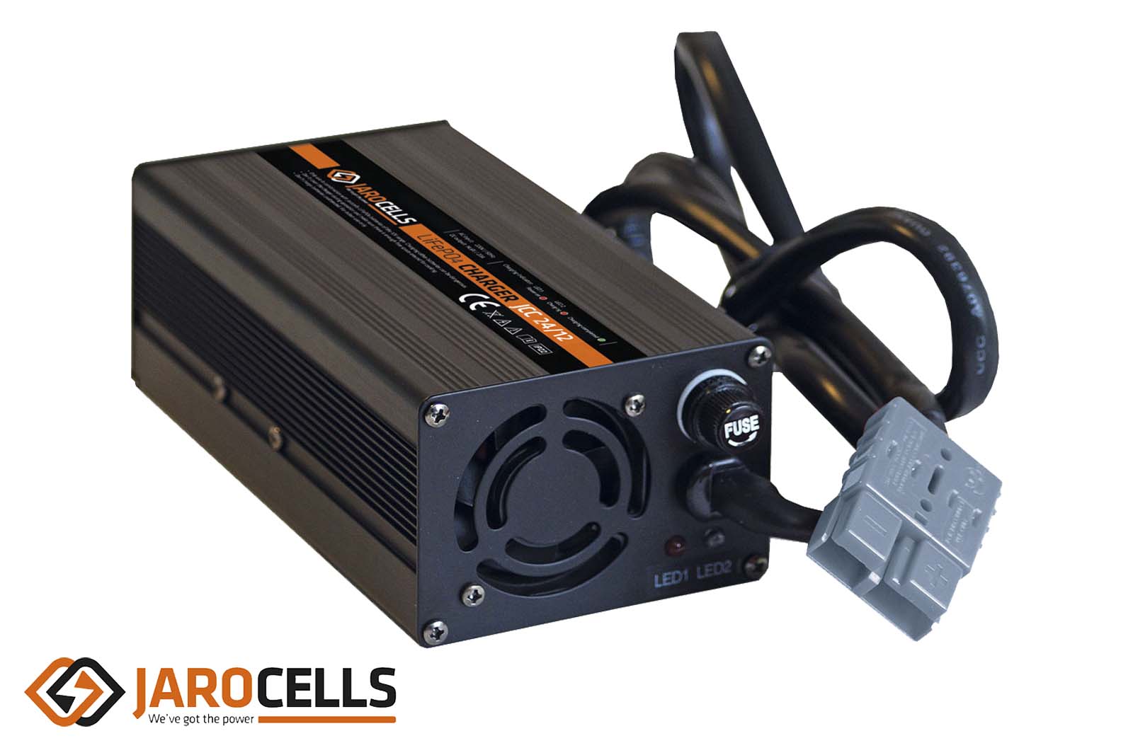 Jarocells LiFePO4 Lithium Ladegerät, Aluminium, IP22