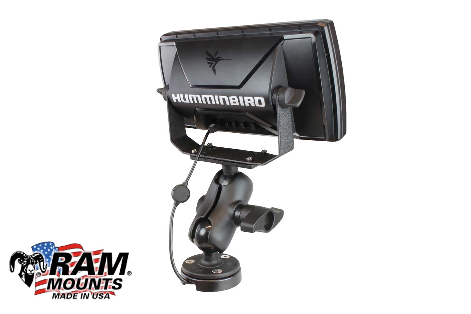 RAM Mounts Kabeldurchführung Beispiel