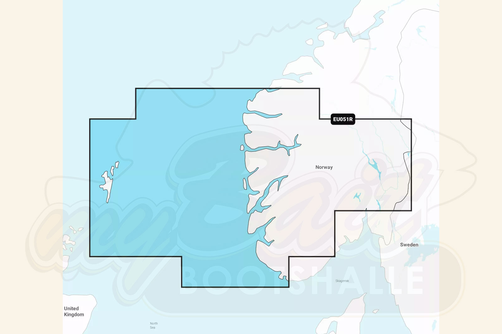 Garmin Navionics Plus: Kartenausschnitt  Norwegen Lista bis Sognefjord