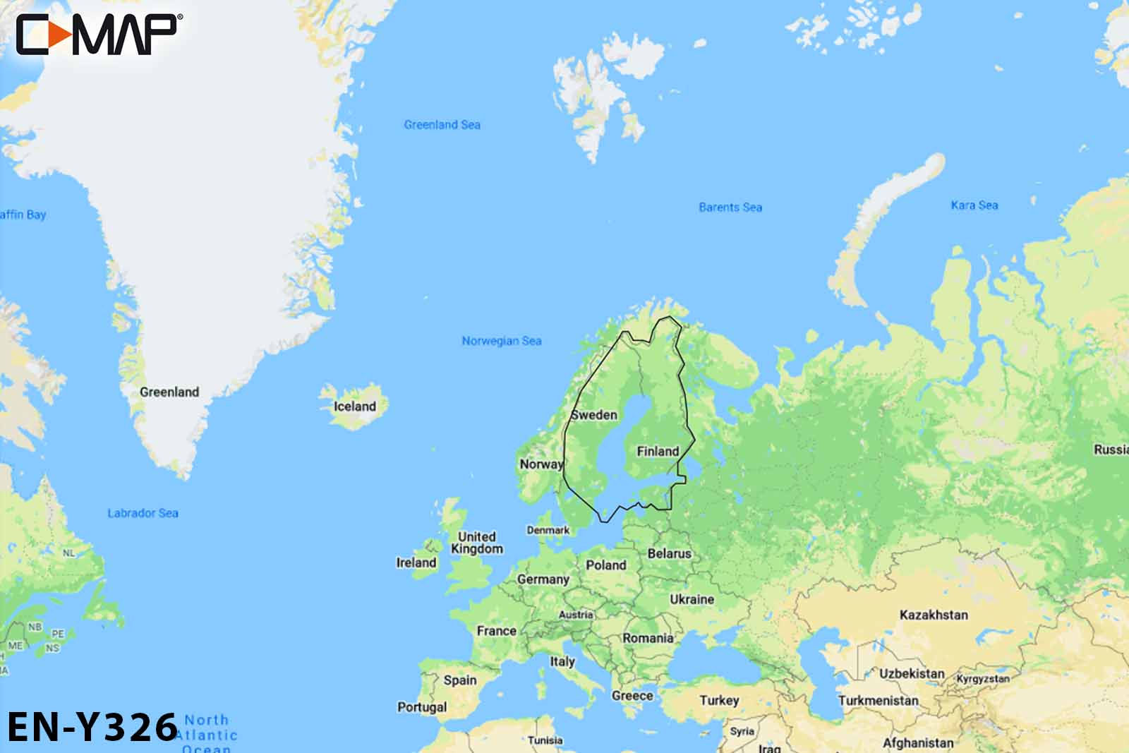 C-MAP REVEAL Seekarte