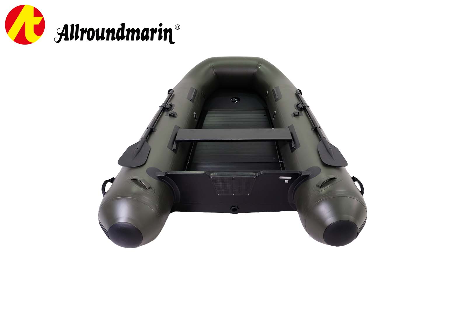 Allroundmarin Scout Schlauchboot 330 mit Aluboden Heckansicht