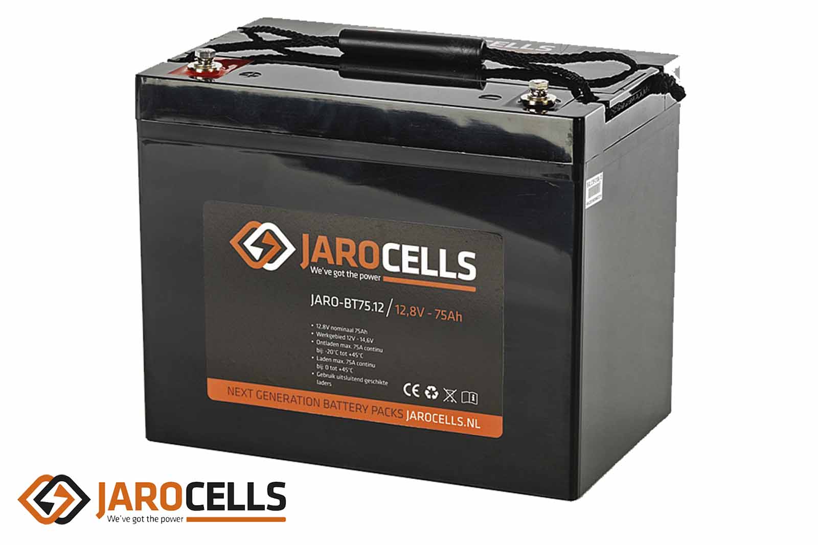 Jarocells Lithium-Ionen-Batterie mit Bluetooth-Batteriecomputer