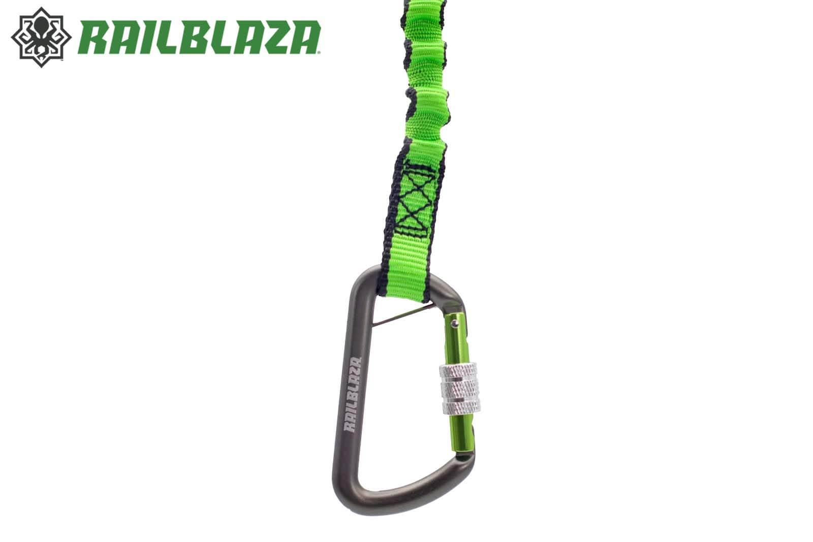 Railblaza Bungee Tether Sicherungsleine - Detailansicht Karabiner mit Sicherung
