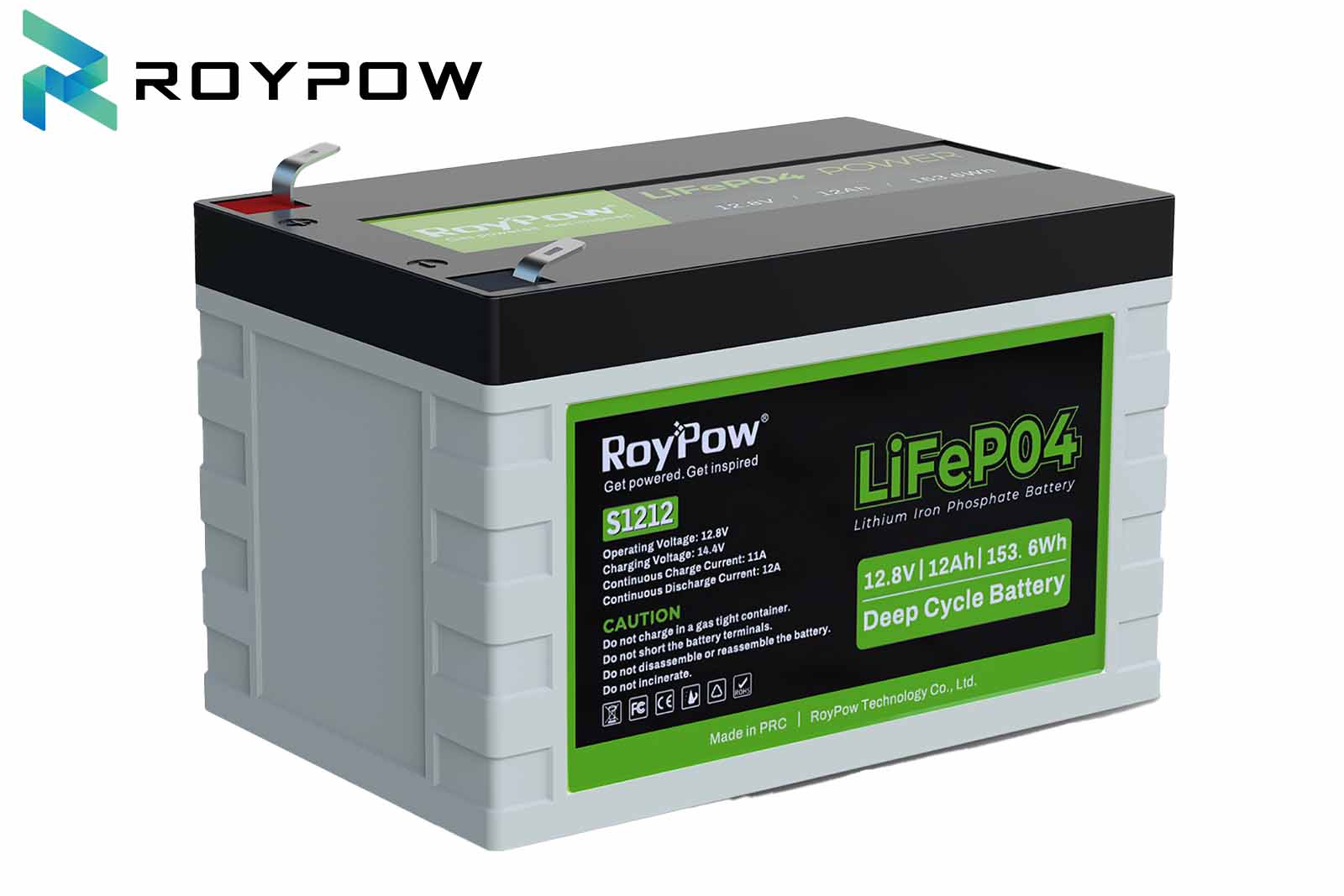 RoyPow LiFePO4 Batterie wasserfest