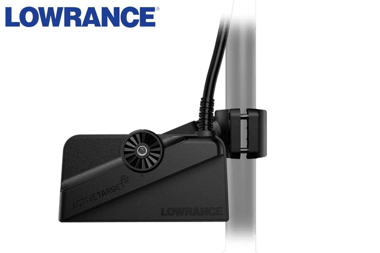 Lowrance Active Target 2 Geberhalter zur Schaftmontage - Montagebeispiel