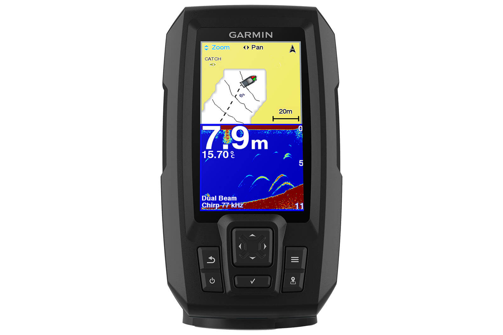 Garmin STRIKER Plus 4 Echolot, Frontansicht