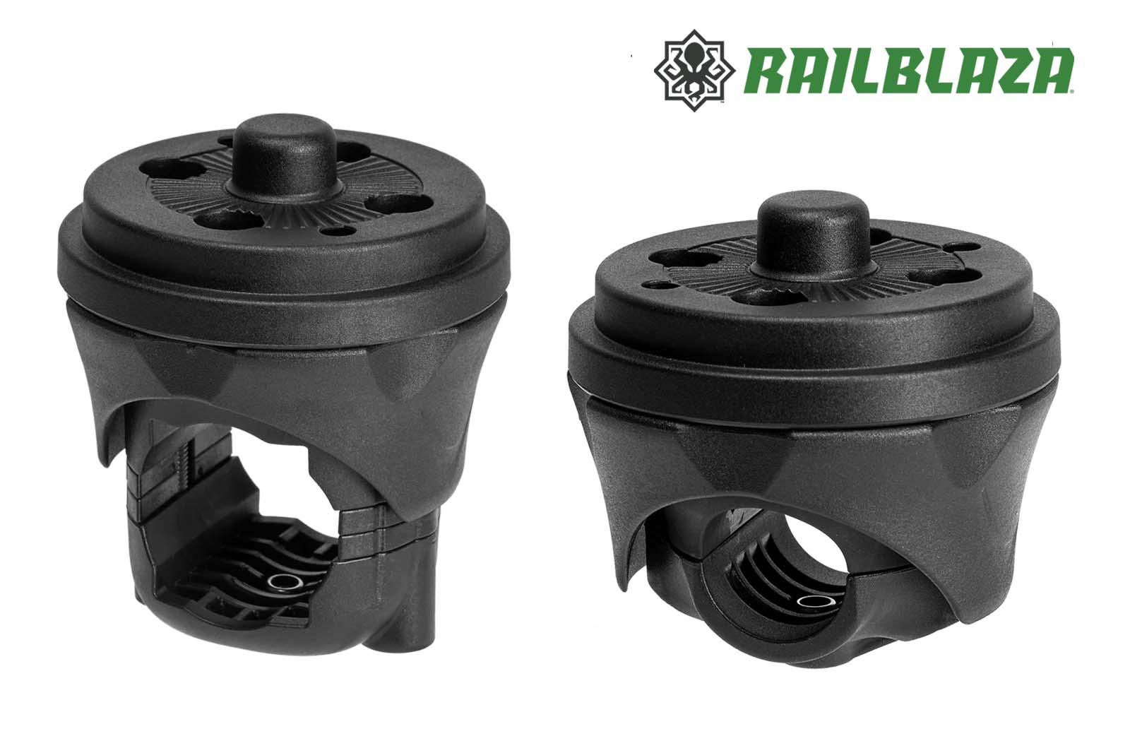Railblaza HEXX Relinghalterungen schwarz für 25 mm und 32-41 mm Durchmesser