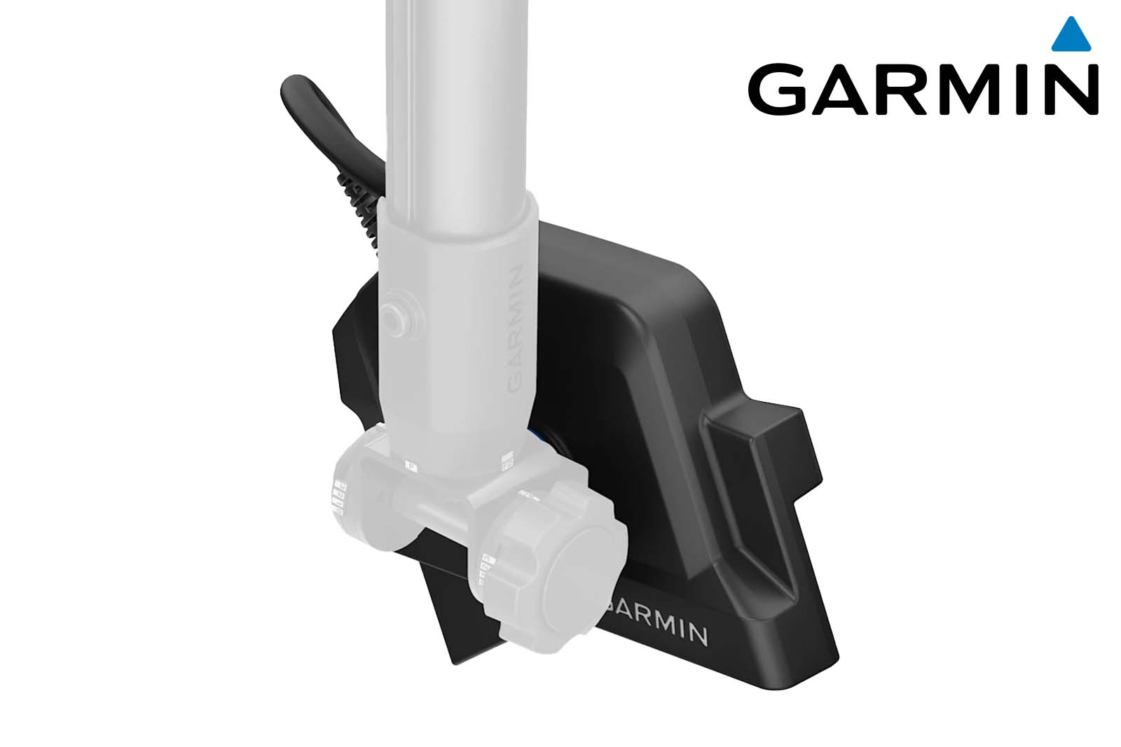 Garmin LiveScope 2 LVS44 Geber an Spy Pole Fuß seitlich montiert