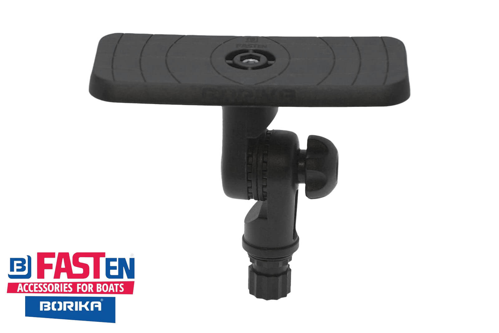 Fasten Montageplatte 164 x 68 mm, drehbar und neigbar - Frontansicht