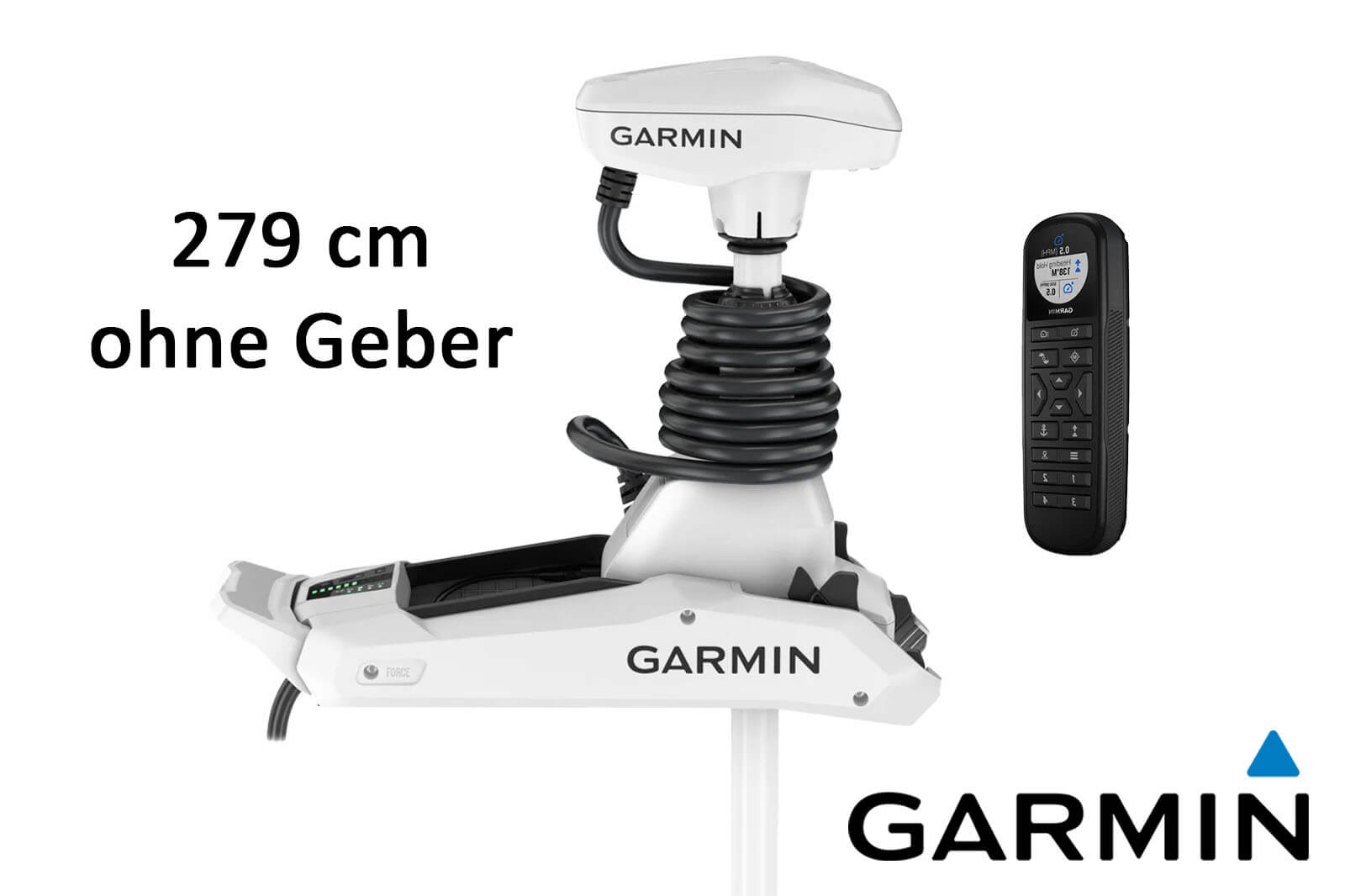 Garmin Force Kraken Elektromotor weiß, 279 cm Schaftlänge