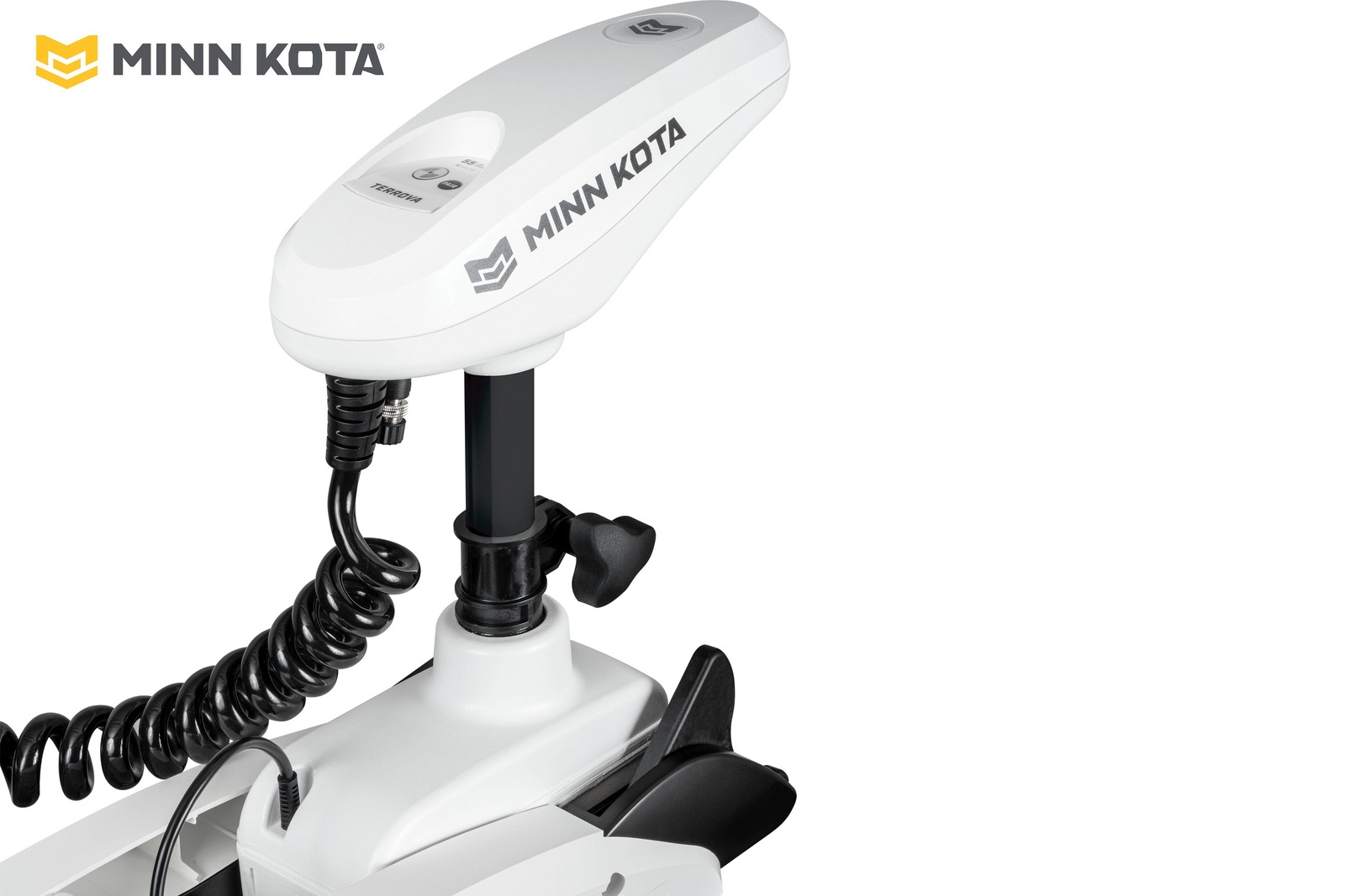 Minn Kota Riptide Terrova 2, Steuerkopf mit Spiralkabel