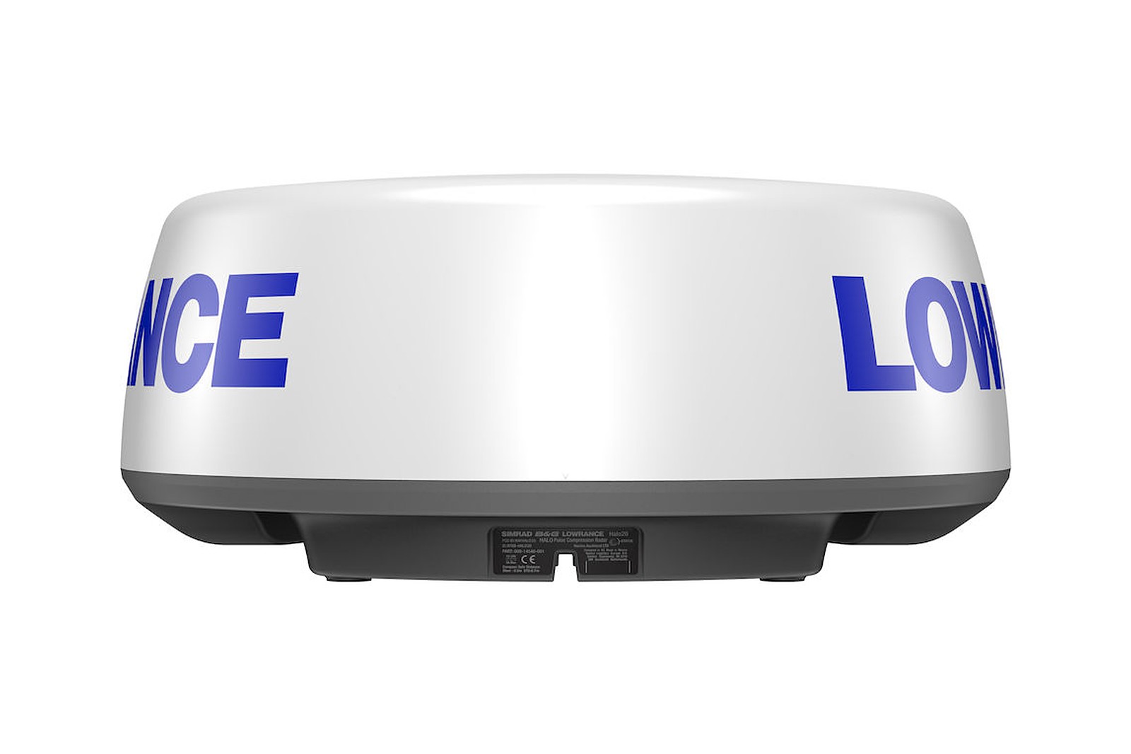 Lowrance HALO20 Radar, Seite mit Kabelanschluss