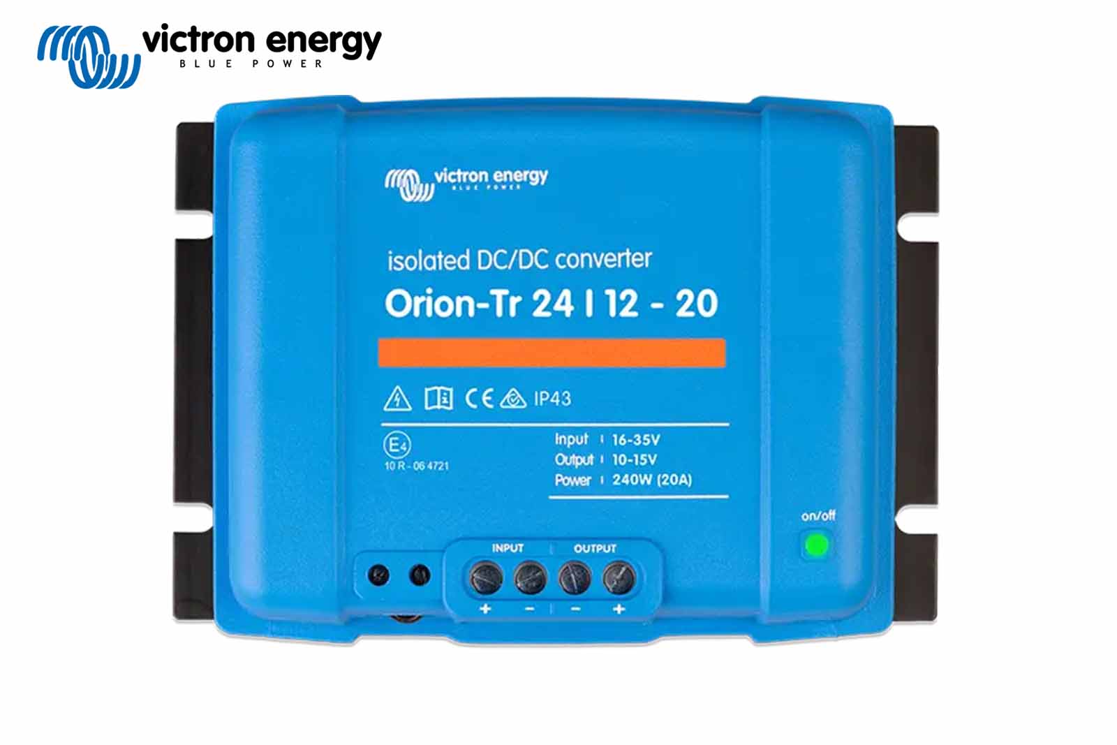 Victron Orion-Tr Isolated 24/12-20 (300W) DC-DC Wandler, Draufsicht des Gehäuses
