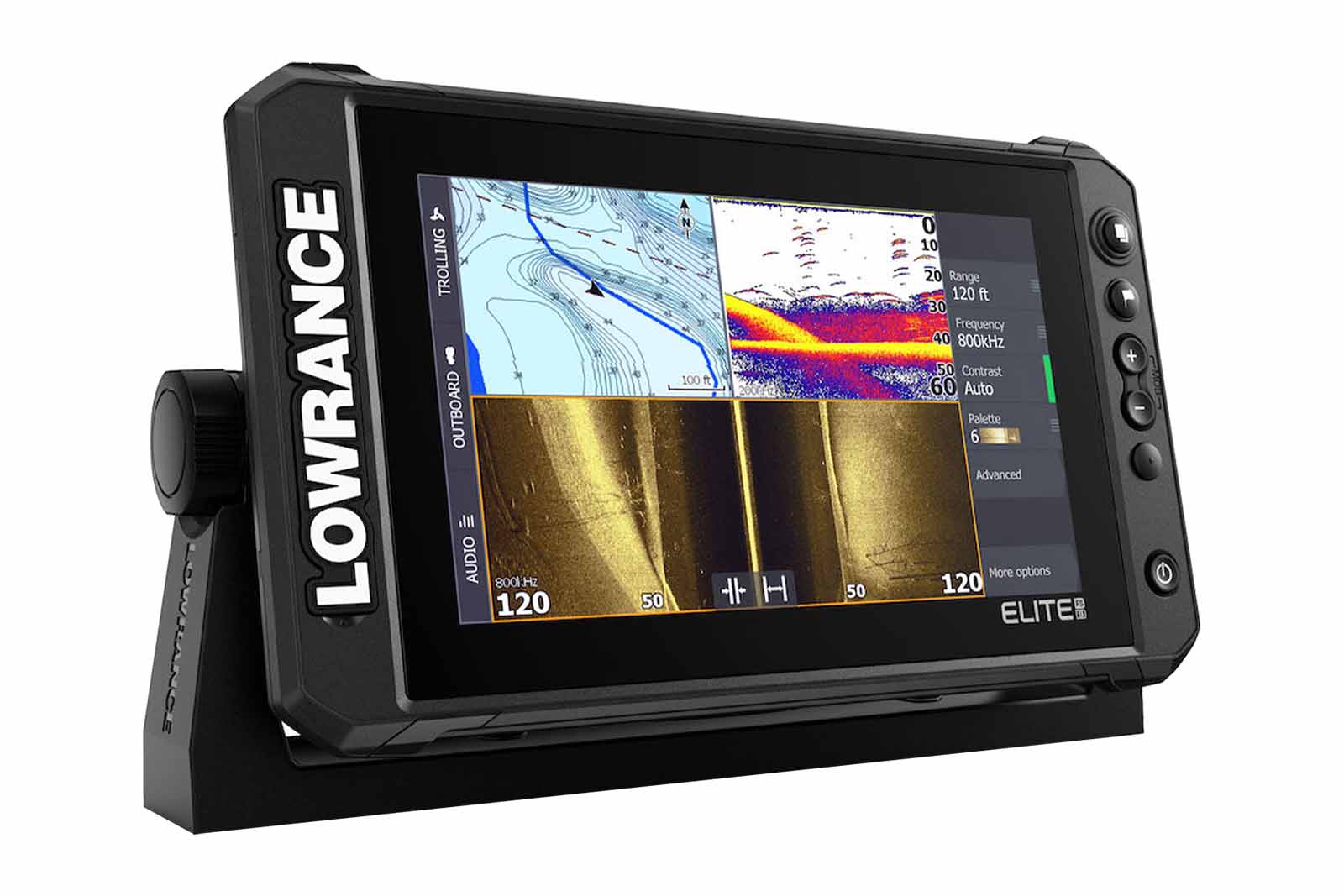Lowrance Elite FS 9 Echolot Ansicht rechts