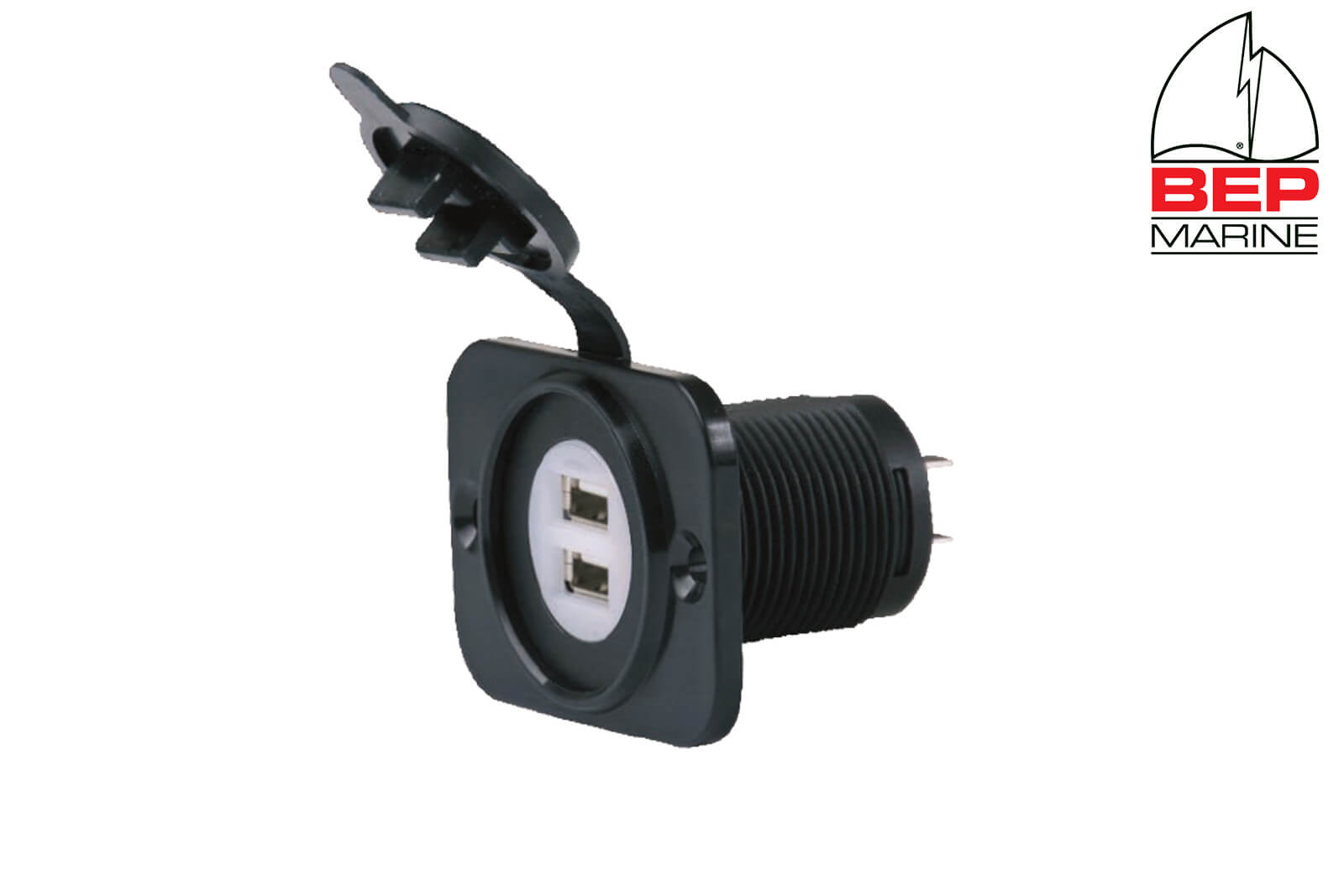 BEP marine SeaLink Deluxe USB-Steckdose, zweifach, schwarz