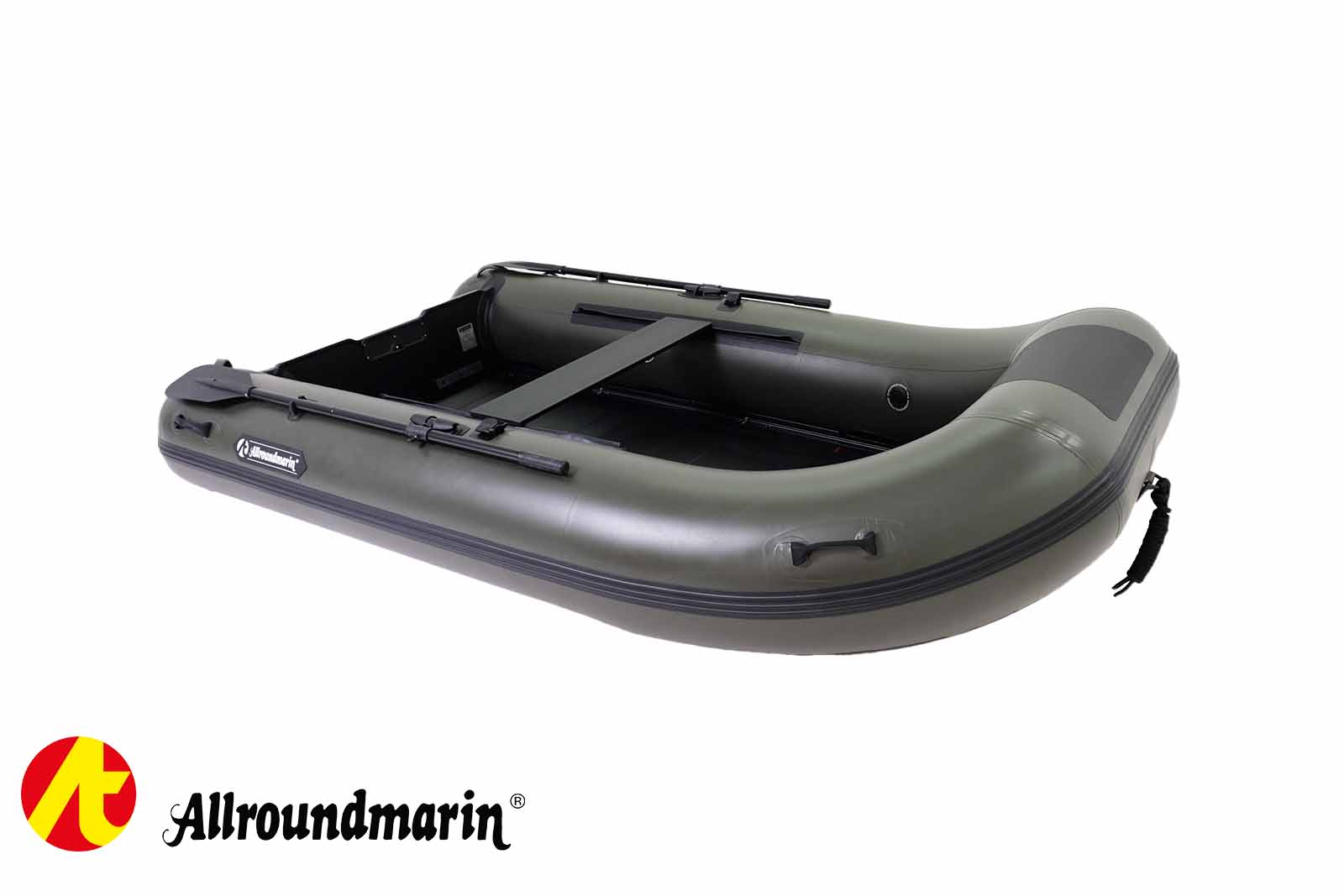 Allroundmarin Xtream Schlauchboot 305 mit Aluboden Seitenansicht, schräg