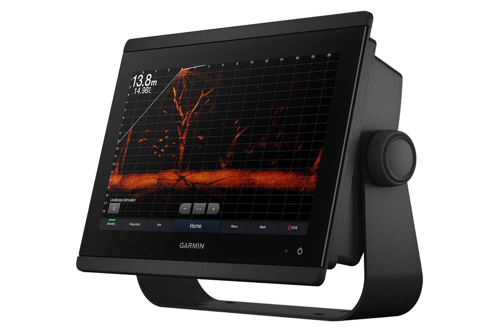 Garmin GPSMAP 8412xsv Echolot Ansicht links