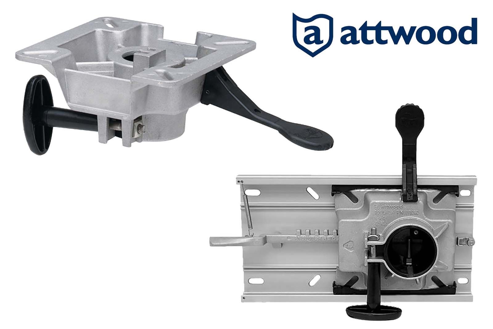 Attwood LakeSport 238 Swivel Drehteller ohne Schiene / mit Schiene