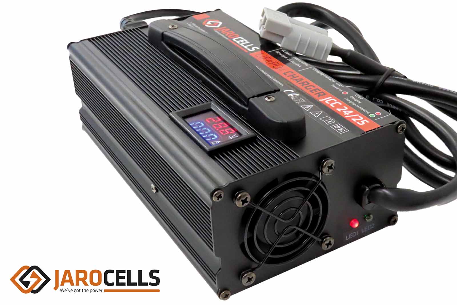Jarocells LiFePO4 Lithium Ladegerät, Aluminium, IP22
