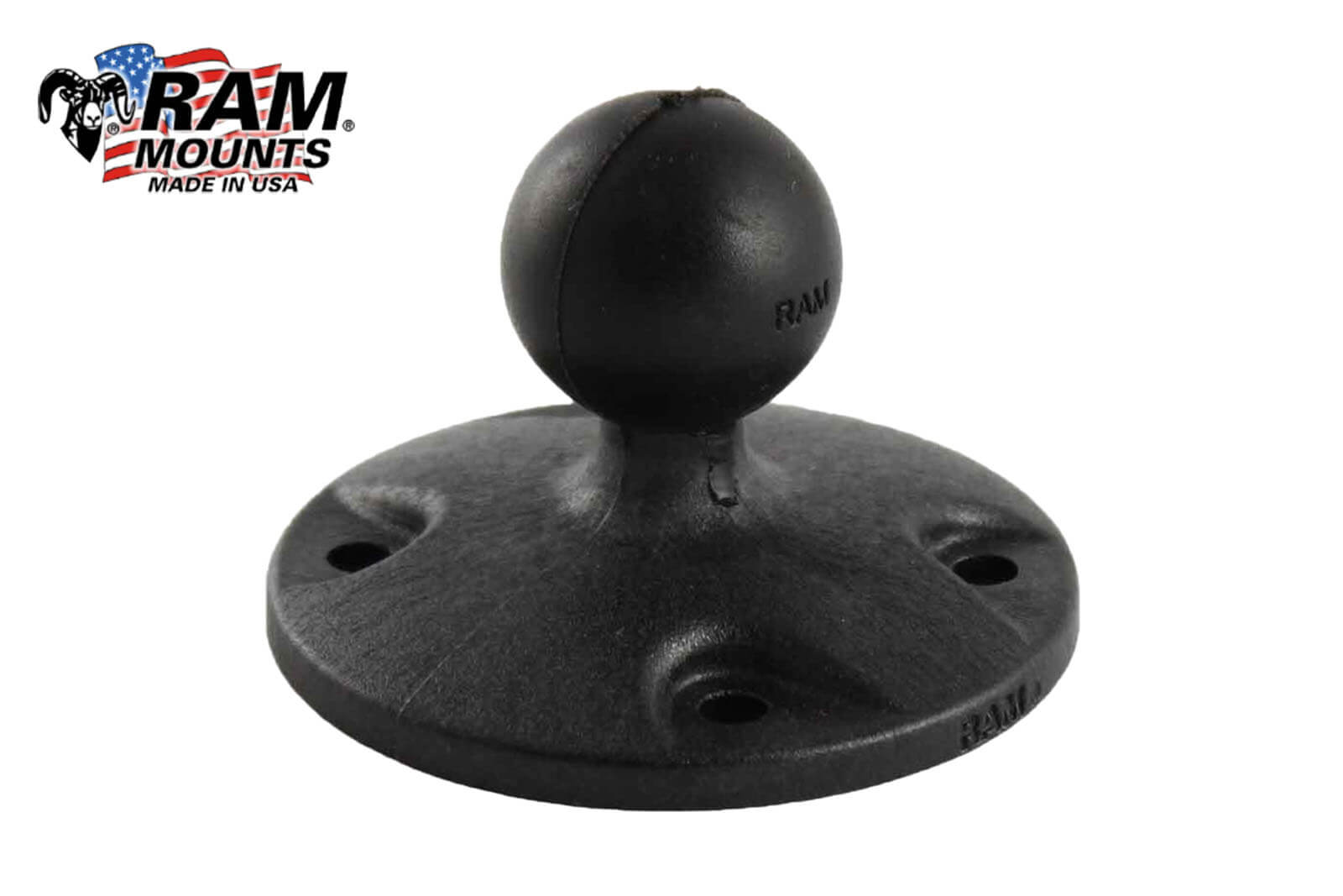 RAM Mount Kugelverbindung mit runder Basisplatte