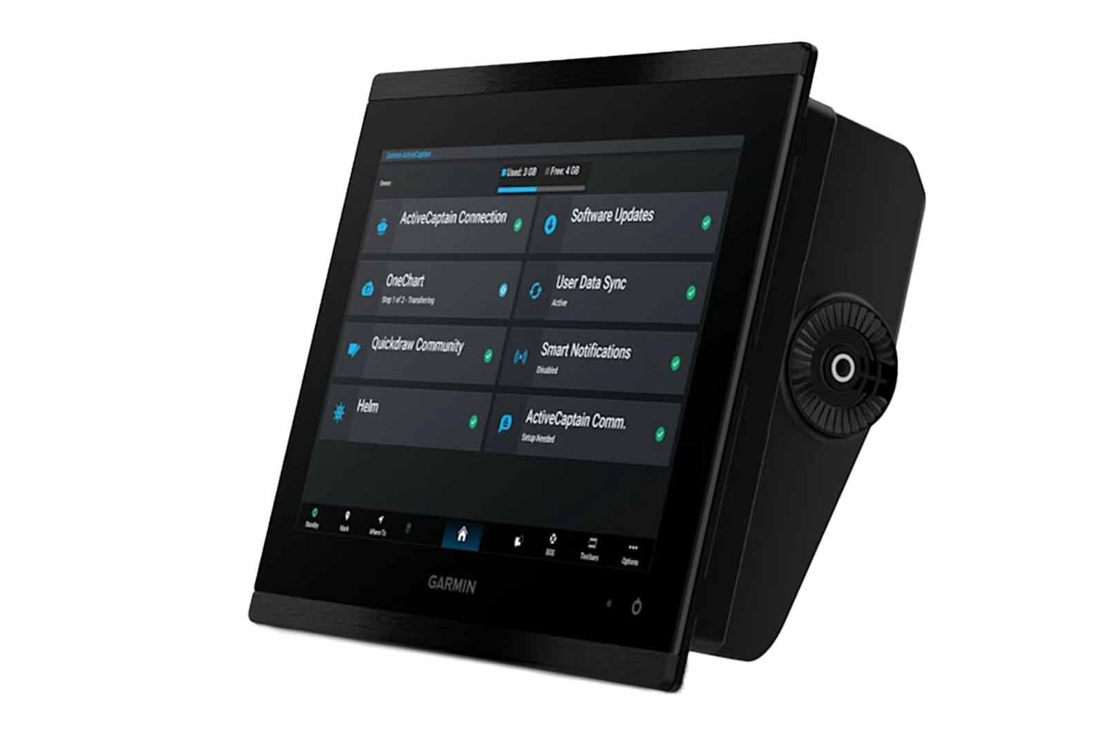 Garmin GPSMAP 9010/9010xsv Kartenplotter und Echolot Ansicht links