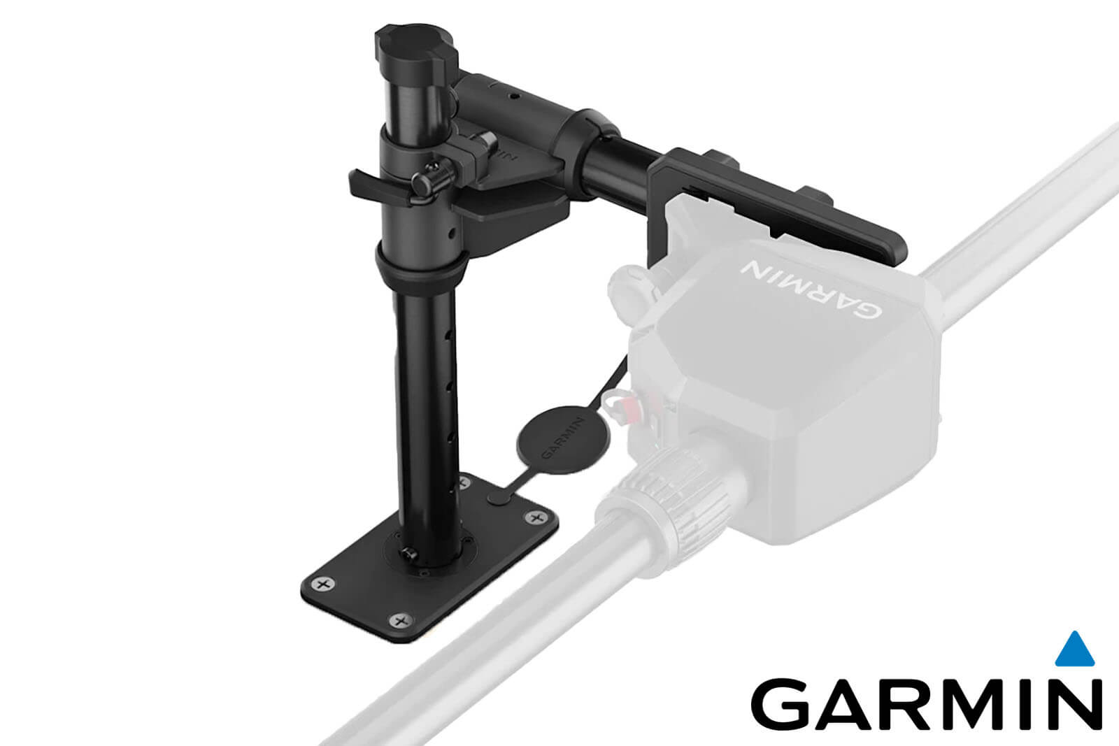 Garmin Spy Pole Deckbefestigungssystem mit Geberstange eingeklappt