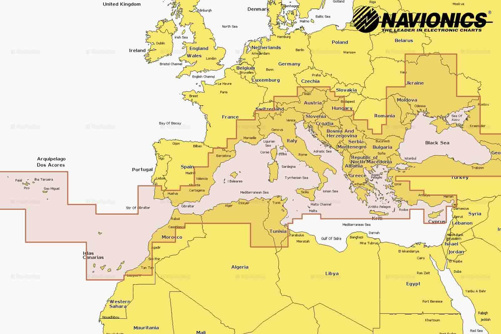 Navionics Platinum Plus Seekarte