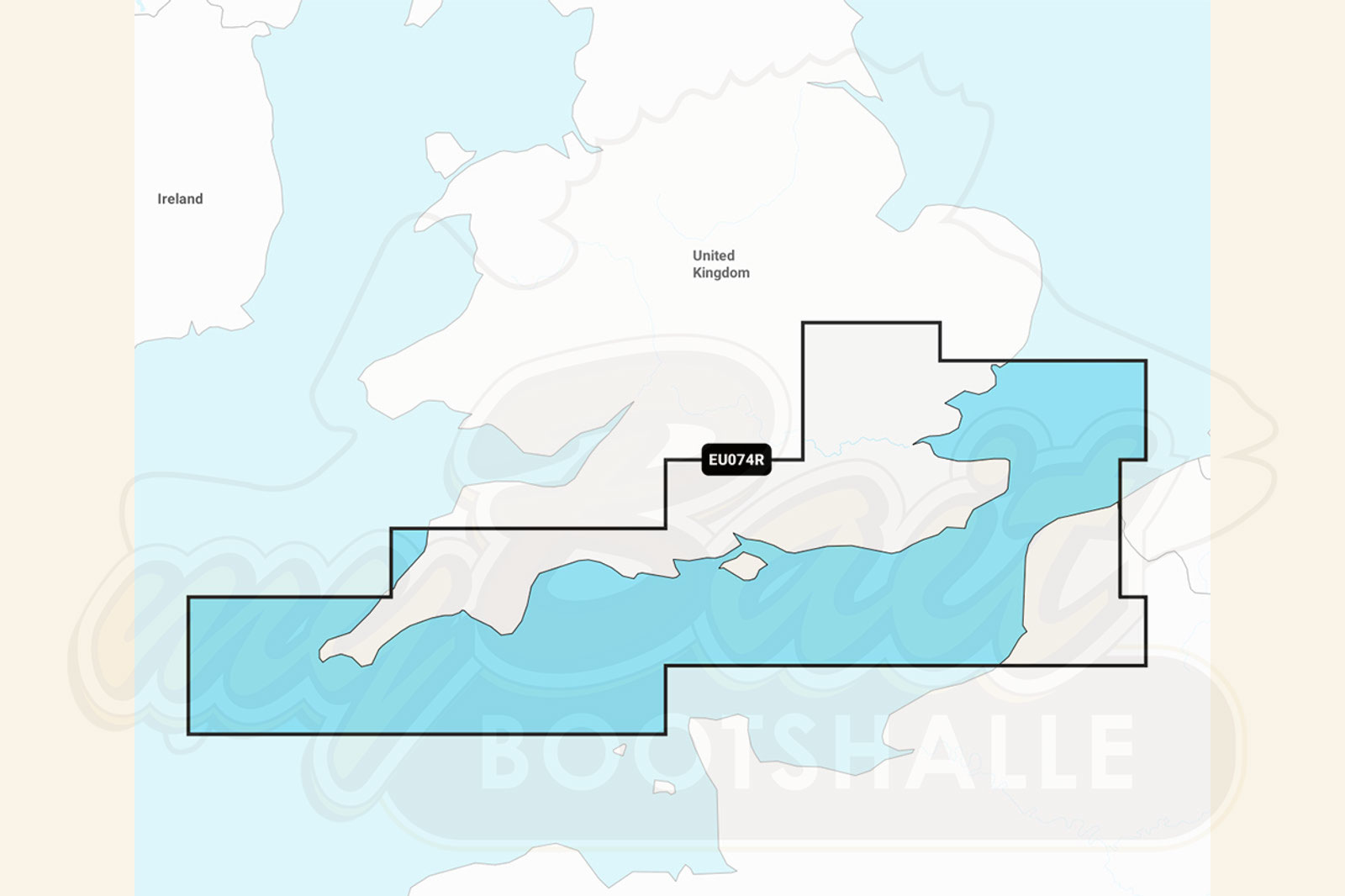 Garmin Navionics Plus: Kartenausschnitt Großbritannien Südküste (Ärmelkanal)