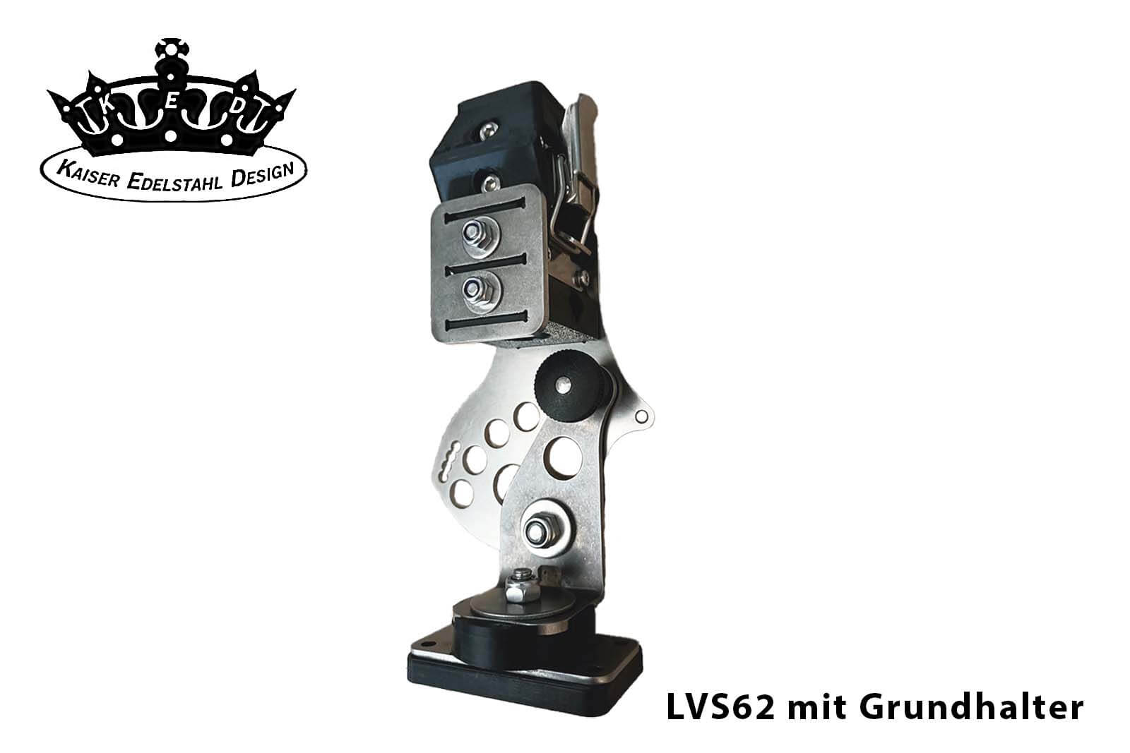KED Quick Change Geberhalter Konsole aus Edelstahl - LVS62 mit Grundhalter