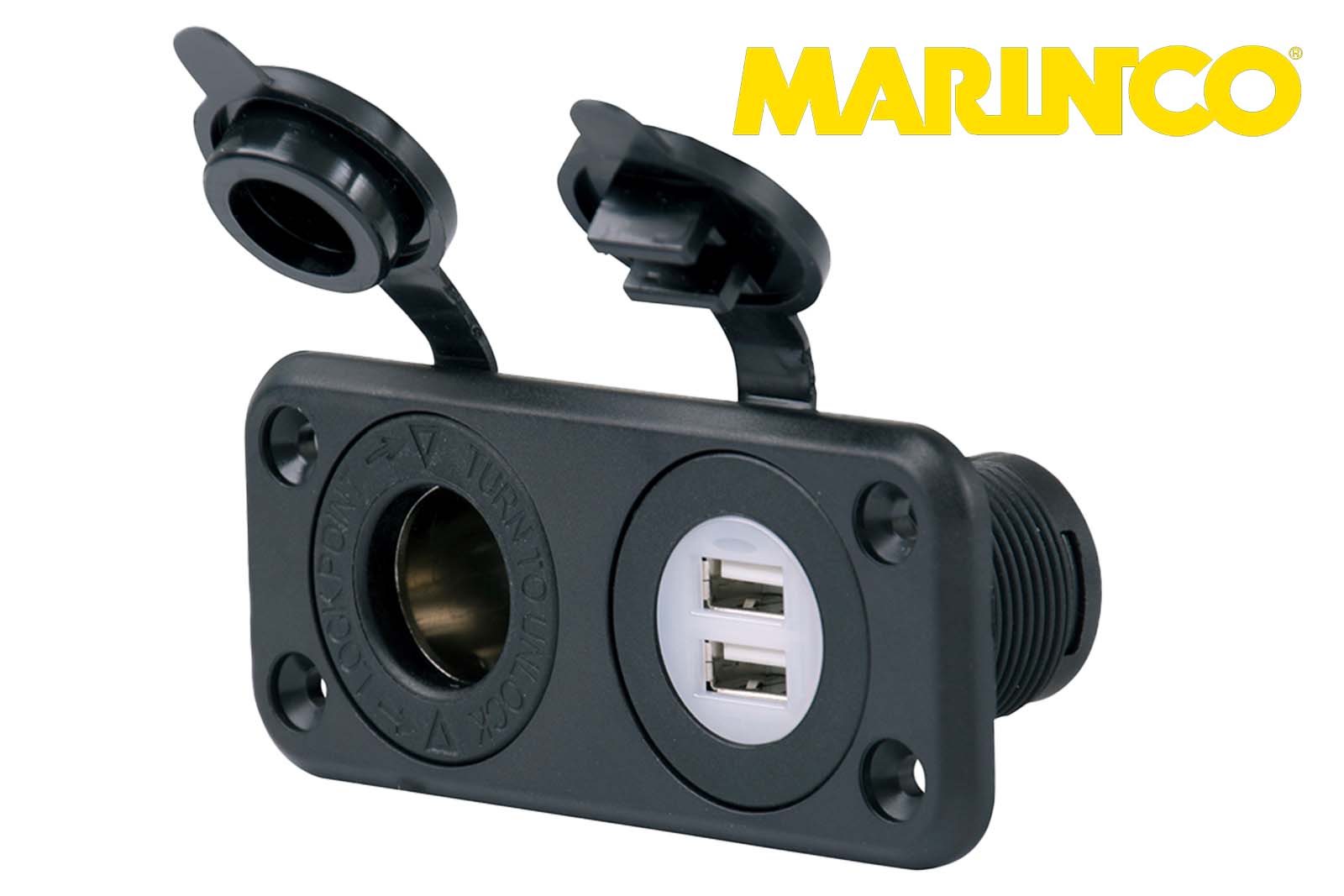 Marinco SeaLink Deluxe Dual USB Steckdose