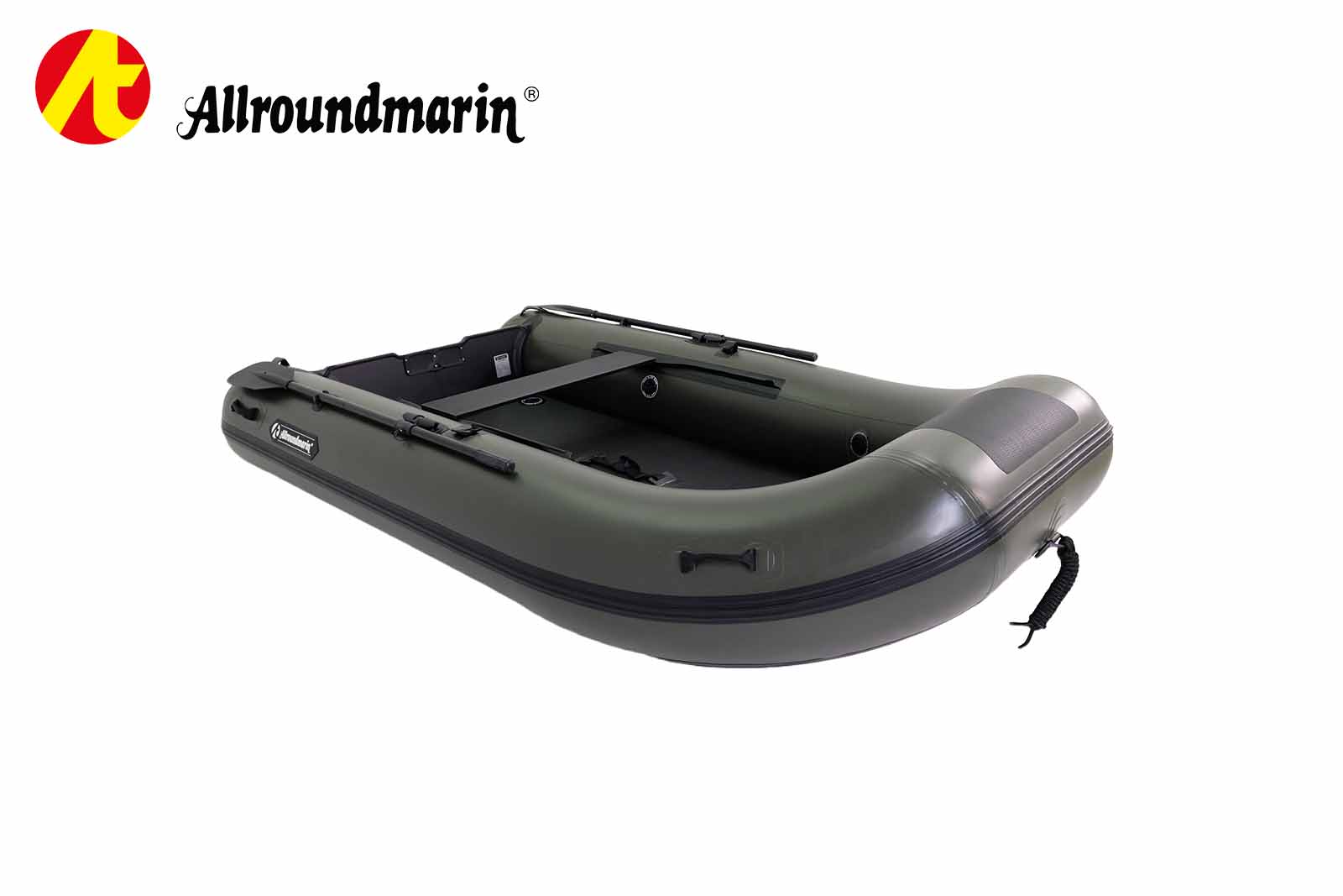 Allroundmarin Xtream Schlauchboot 305 mit Luftboden Seitenansicht,schräg