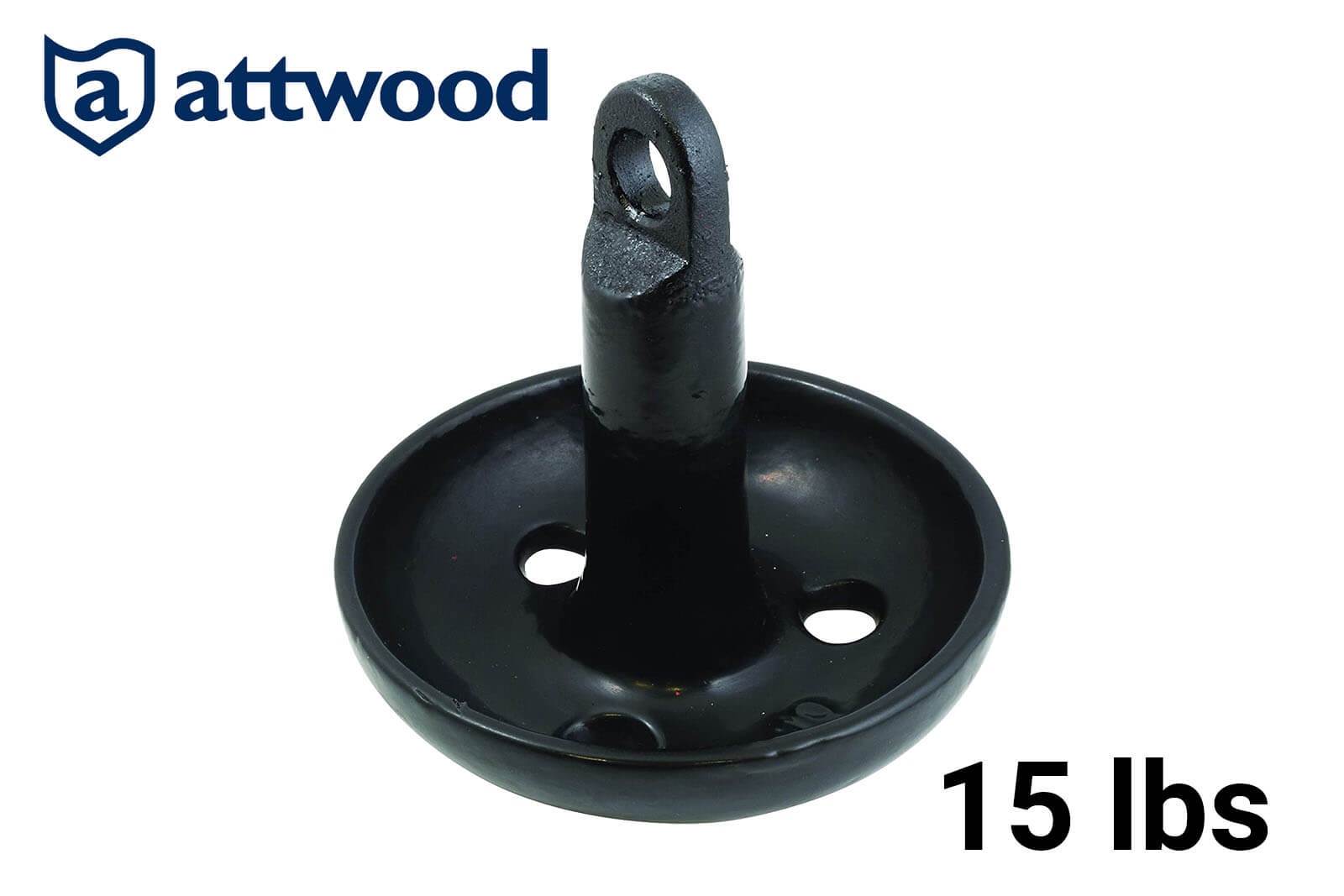 Attwood Pilzanker schwarz PVC-ummantelt