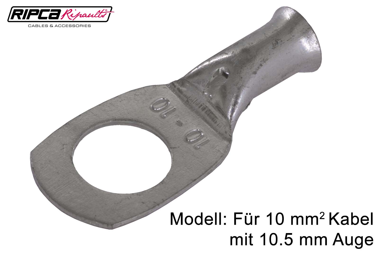 Kabelschuhe, Rohrkabelschuhe mit Kabelauge in Ringform