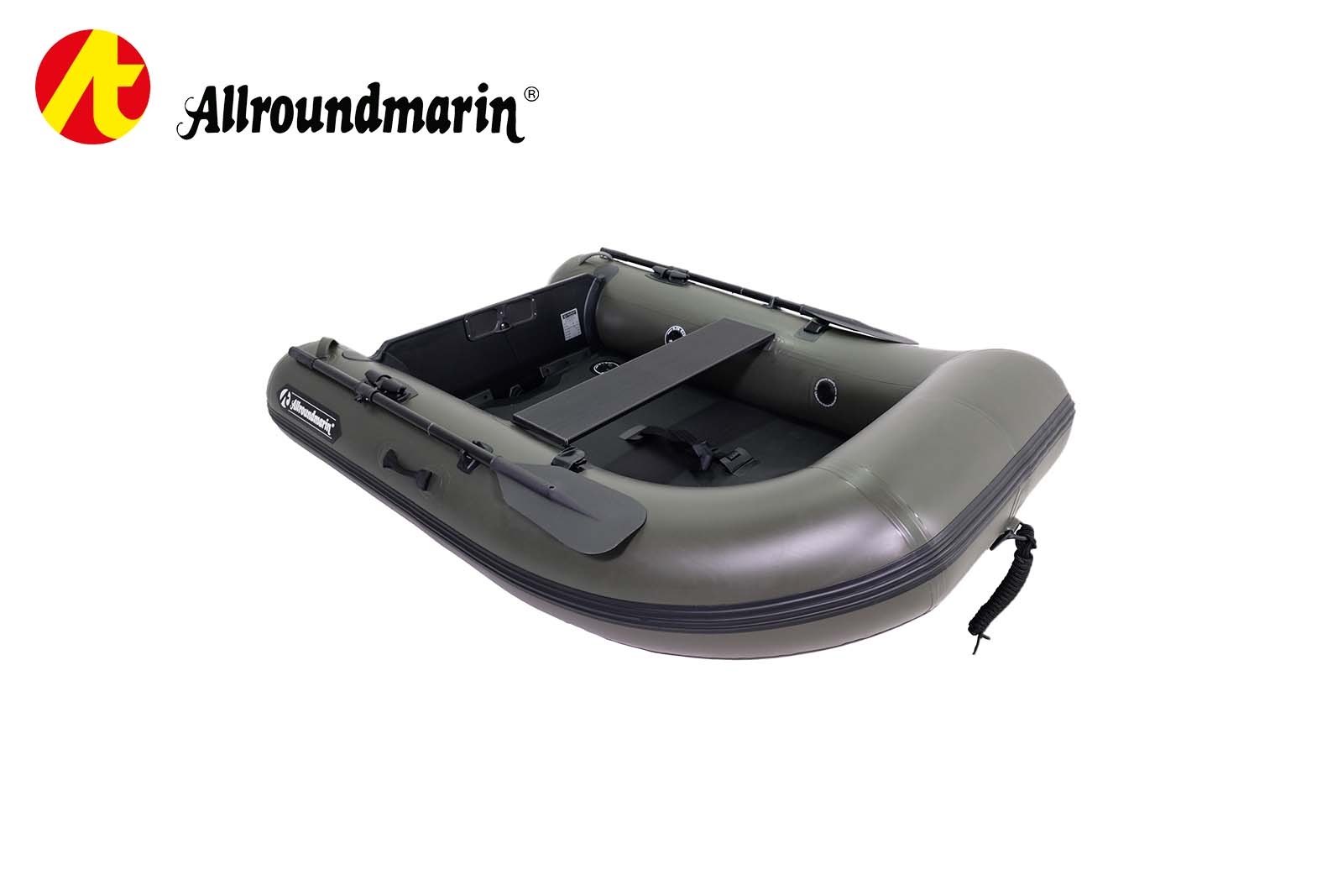 Allroundmarin Xtream Schlauchboot 205 mit Luftboden Seitenansicht, schräg