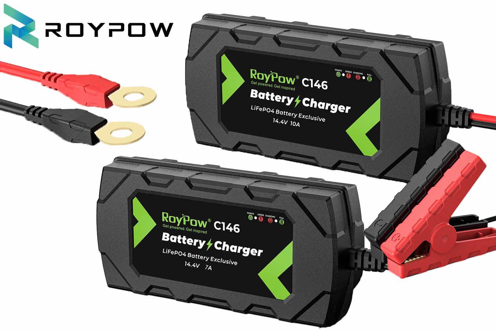 RoyPow IP66 Ladegerät 12 V 7 A und 10 A