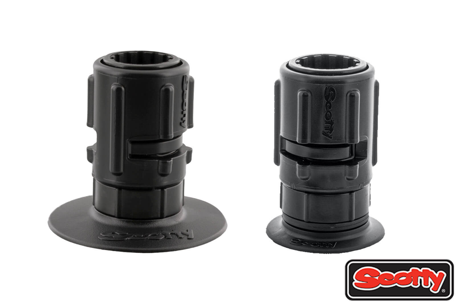 Scotty Stick-On Accessory Mount mit Gear-Head No.445 & No.448