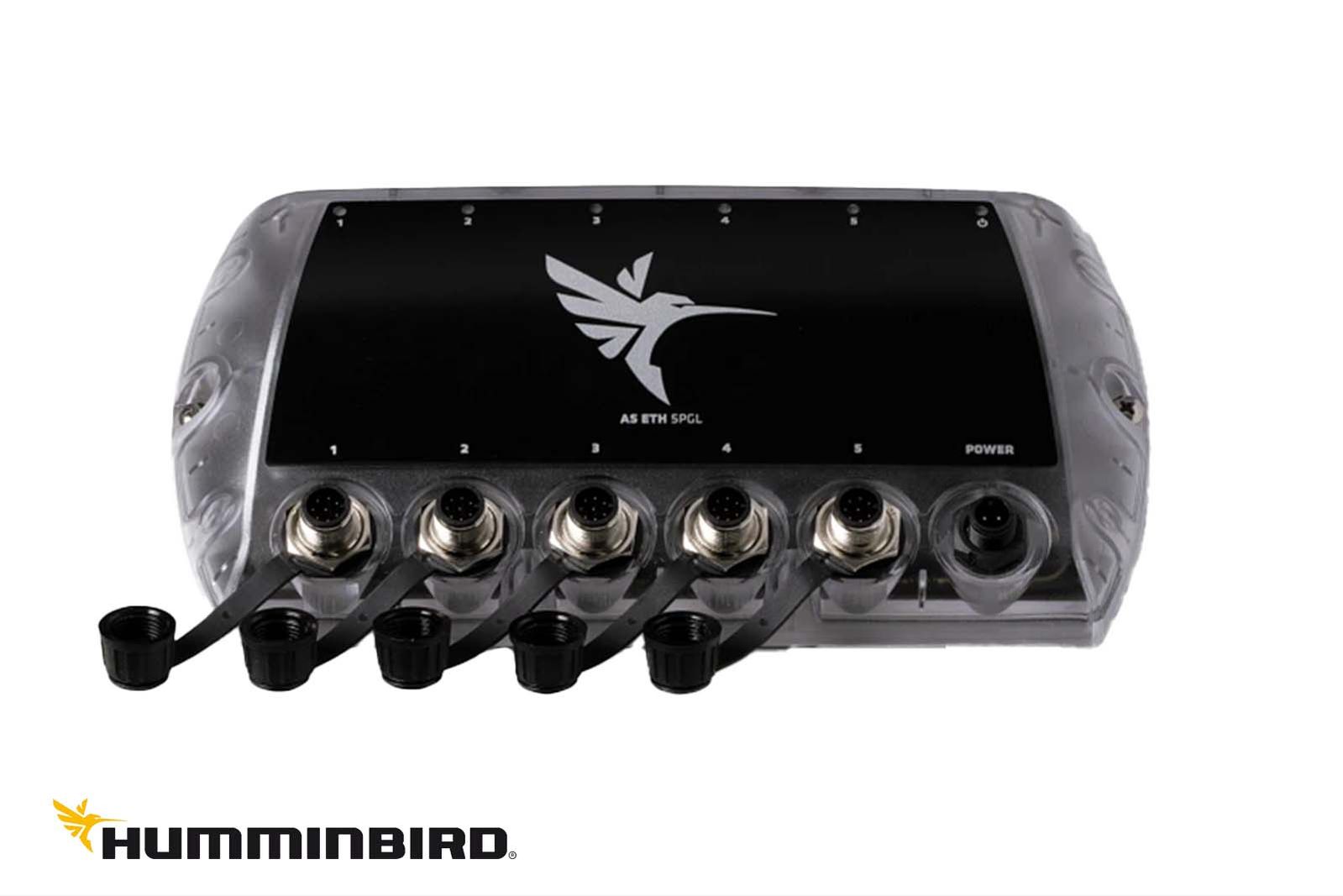 Humminbird 5-Port Ethernet-Box mit offenen Anschlüssen