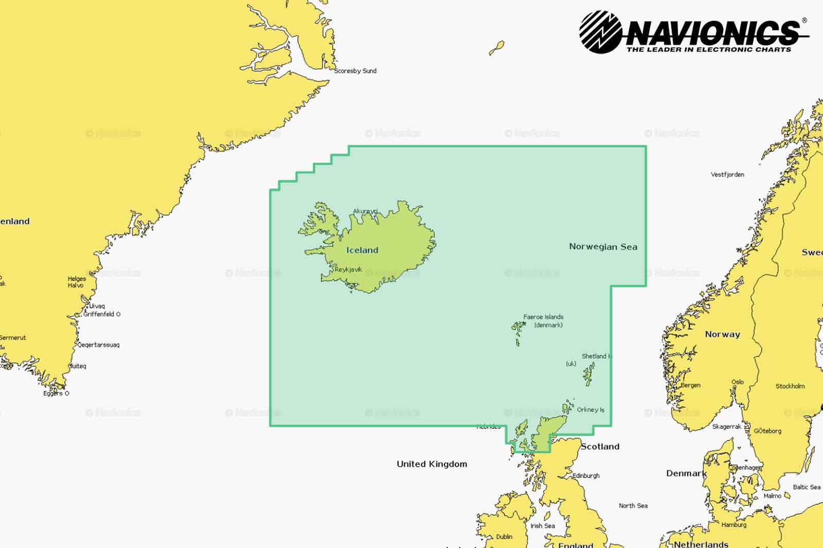 Navionics Plus Seekarte