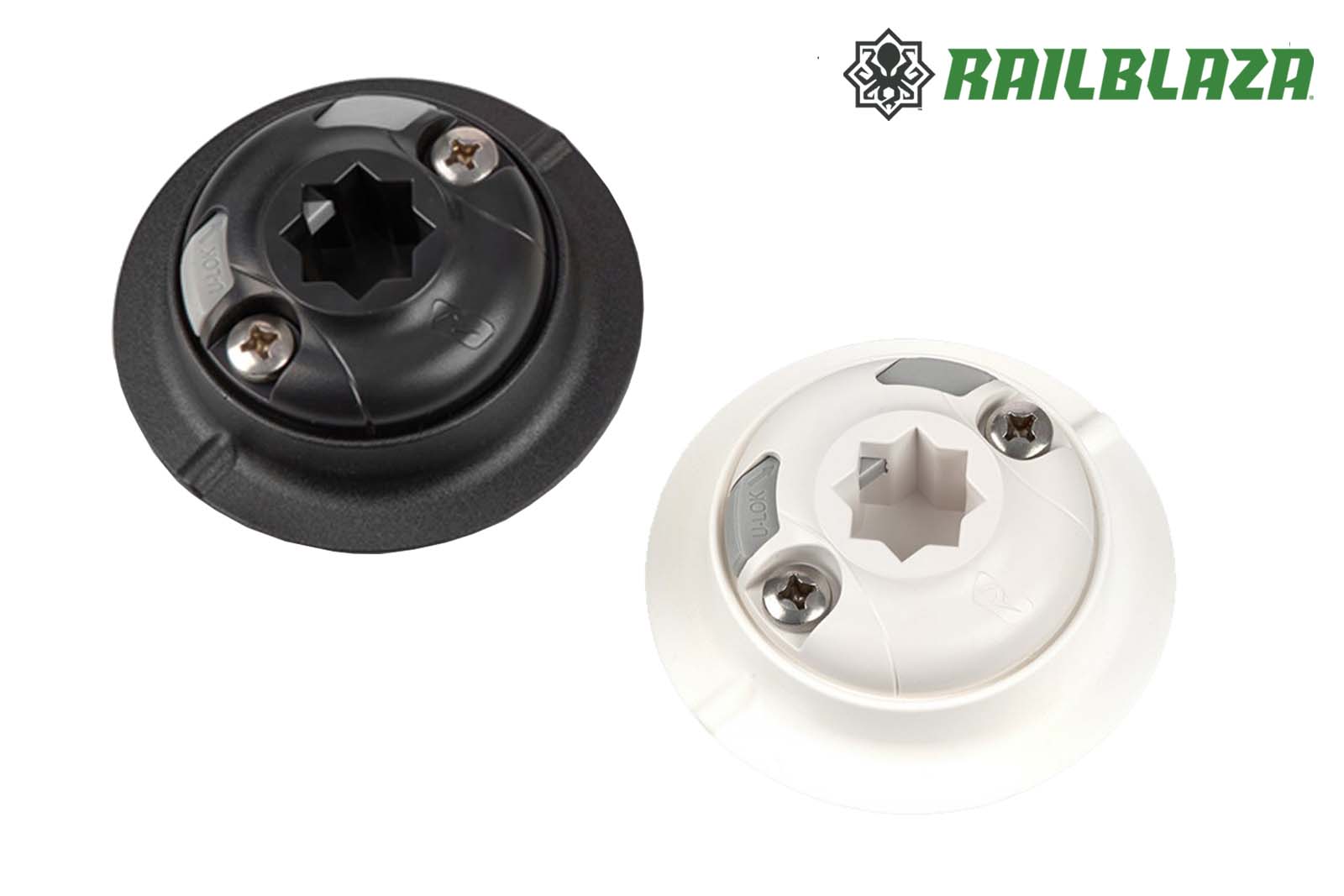 Railblaza Quickport in Schwarz und Weiß